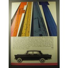 1960 Fiat Cars Ad - Heir to a proud tradition.. Symbol of a way of life
