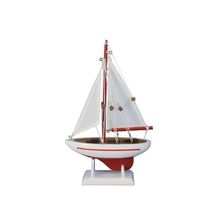 Pack Of 2] Wooden Ranger Model Sailboat Decoration 9""