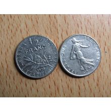 France Republic 1978 1/2 Franc Coin