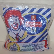 2004 McDonalds Fisher Price Under 3 Toy Train Engineer Mint in Package