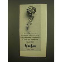 1961 Neiman-Marcus Jewelry Advertisement - A singular flowering