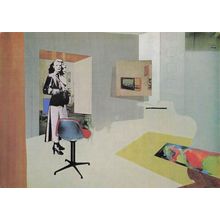 Richard Hamilton Interior II Rare Pop Art Painting Postcard