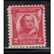 690 2c General Pulaski Just Clears MNH U0548