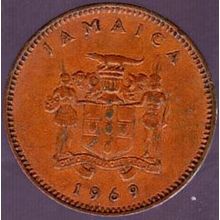 1969 Jamaica 1 Cent Coin