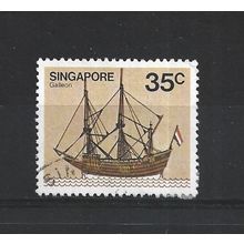 Singapore.SG370 35c Galleon.Fine Used.Jun25