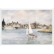 River Bure Horning Norfolk Keith Johnson Art Postcard