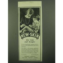 1922 New-Skin Antiseptic Ad - For Cuts and Scrapes