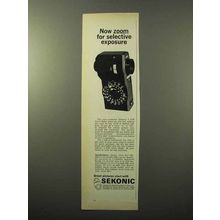 1970 Sekonic L-228 Zoom Meter Ad - Selective Exposure