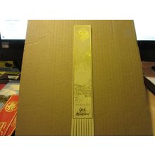 YORK CASTLE MUSEUM Leather Bookmark in white and gold