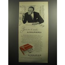 1951 Du Maurier Cigarettes Ad - You're sure he smokes du Maruiers