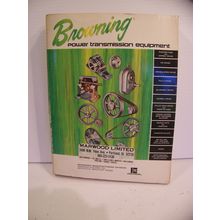VINTAGE BROWNING POWER TRANSMISSION EQUIPMENT CATALOG #8 NOV 1 1975