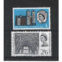 GB.900th Anniversary of Westminster Abbey set of 2.Mounted Mint.Jul25a