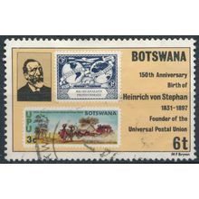 150ᵗʰ Birth Anniv Heinrich von Stephan: 6t - Botswana 1981 - FH - SG 477