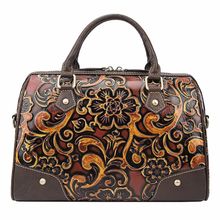 Leather Handbag With Zipper For Women