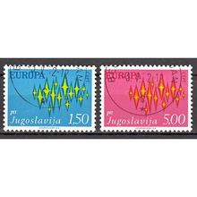 Joegoslavie Europa Cept 1972 gestempeld