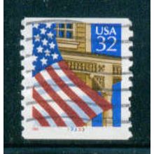 Used 2913 32c U.S. Flag Over Porch Fine CNS 33333 W0856
