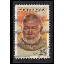 Used 2418 25c Ernest Hemingway Very Fine W4695