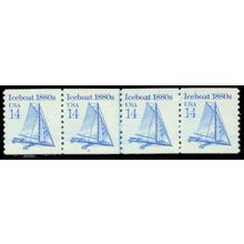 2134 14c Iceboat Very Fine MNH Dry Gum PNC 2/4 R0486
