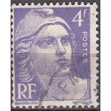 France 1947 Michel 794 O Cote (2008) 0.20 Euro Marianne de Gandon Cachet rond