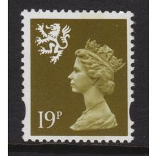 S81 XSL30 19p Bistre CENTRE BAND YELLOW FLUOR SCOTLAND - Unmounted Mint