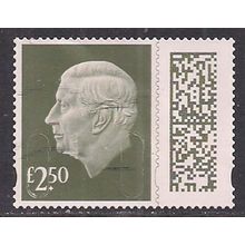 GB 2024 KC 3rd £2.50 Gooseberry Green Machin Used SG V5026 ( L978 )