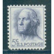 1213 5c George Washington Fine MNH Plt/4 LR 27298 MA1087