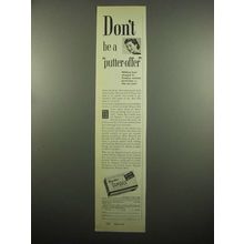 1954 Tampax Tampons Ad - Don't be a Putter-Offer