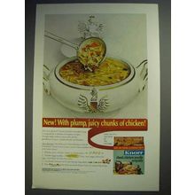 1964 Knorr Chunk Chicken Noodle Soup Mix Ad - Plump Chunks