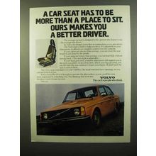 1975 Volvo Car Ad - More Than a Place to Sit
