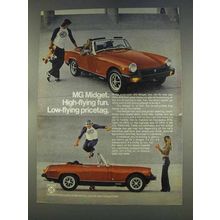 1977 MG Midget Ad - High-Flying Fun