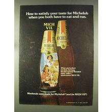 1977 Michelob MICH VII Beer Ad - Satisfy Your Taste