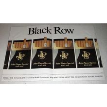 1982 John Player Special Cigarette Ad - Black Row