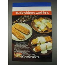 1982 Stouffer's Crepes Ad - The French Have a Word