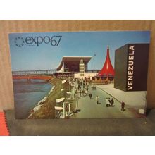 VENEZUELA PAVILION, EXPO 67, MONTREAL, CANADA unused postcard. #