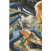The Punisher vs Fantastic Four Marvel Comic Book Art Postcard