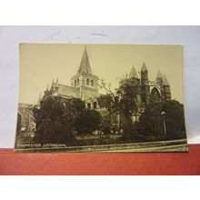 ROCHESTER CATHEDRAL, . vintage unused postcard RP by Chester Vaughan =