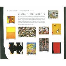 Abstract Expressionists Complete Sheet of Ten 44 Cent Stamps Scott 4444