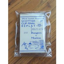 1948 Scottish Cup Final Replay Programme Cover fridge magnet - Rangers vs Morton