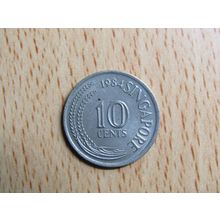 Singapore 1984 10 Cents Coin