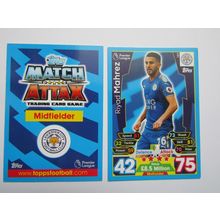 157. Riyad Mahrez - Leicester City - Match Attax 2017/18 Football Card EF1