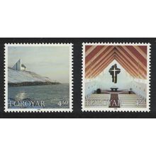 Faroe Is. Churches Christmas 2v 1998 MNH SG#349-350