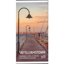 AUSTRALIA: 2025 WILLIAMSTOWN VICTORIA, MNH SELF-ADHESIVE BOOKLET OF 5 STAMPS.