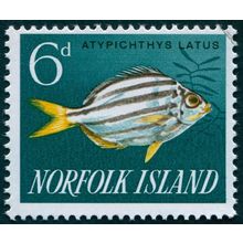 Norfolk Island 1962 6d Stripey SG43 CTO