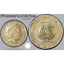 Australia 1999 $1 International Yr of Older Persons 'Rim Cud' REVERSE-Circulated