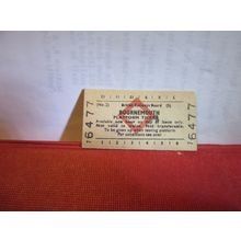 BOURNEMOUTH PLATFORM TICKET 1971 British Rail =