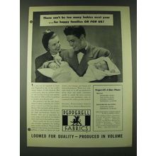 1948 Pepperell Fabrics Ad - There can't be too many babies next year