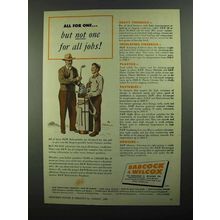1950 Babcock & Wilcox Refractories Products Ad - For All Jobs