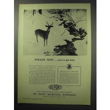 1950 Du Pont Sporting Powders Ad - Steady Now!