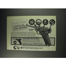 1963 Golden States Arms Luger Model 1900/06 Pistols Ad - Solved the mystery