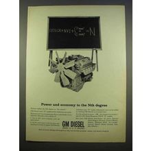 1963 GM Diesel Engines Ad - Power and Economy
